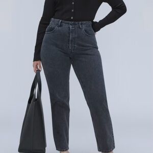 Everlane The Curvy ’90s Cheeky®Jean Size 25 Regular NWT Washed Black